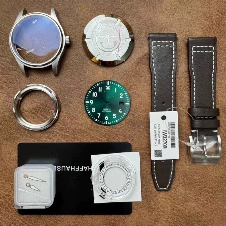 DIY 40mm Case + Leather Strap For Watch ETA 2824 Movement aftermarket