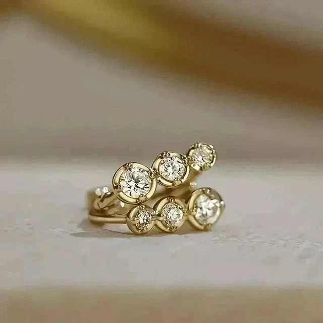 2Ct Round Simulated Diamond Huggie/Hoop Stunning Earring 14k Yellow Gold Plated