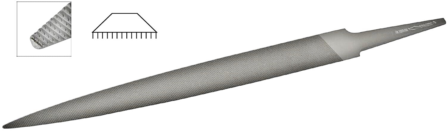 Glardon Vallorbe Barrette Hand File 6″ Cut #0 LP1060 Swiss Precision 33-1012