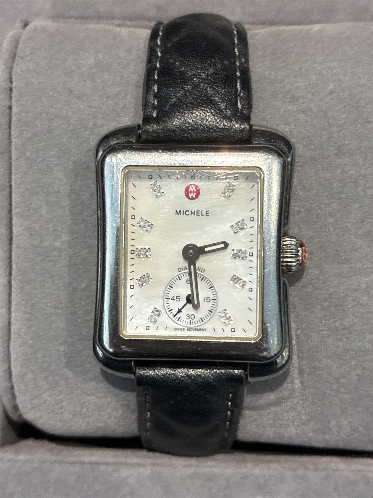 Michele Diamond and Mother of Pearl Dial Ladies Wristwatch