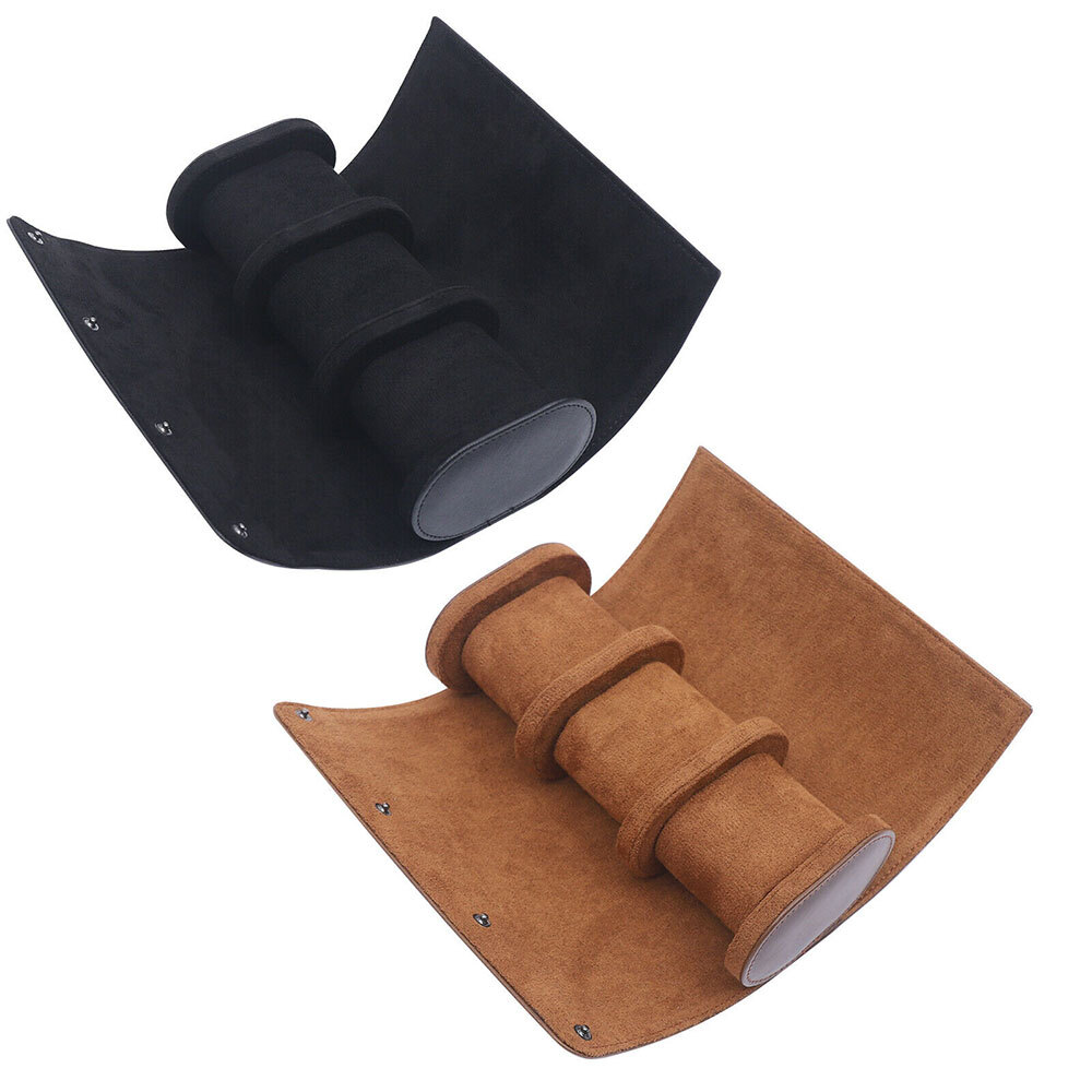 1/2/3Slot Watch Roll Travel Case Portable Leather Display Jewelry Storage box#