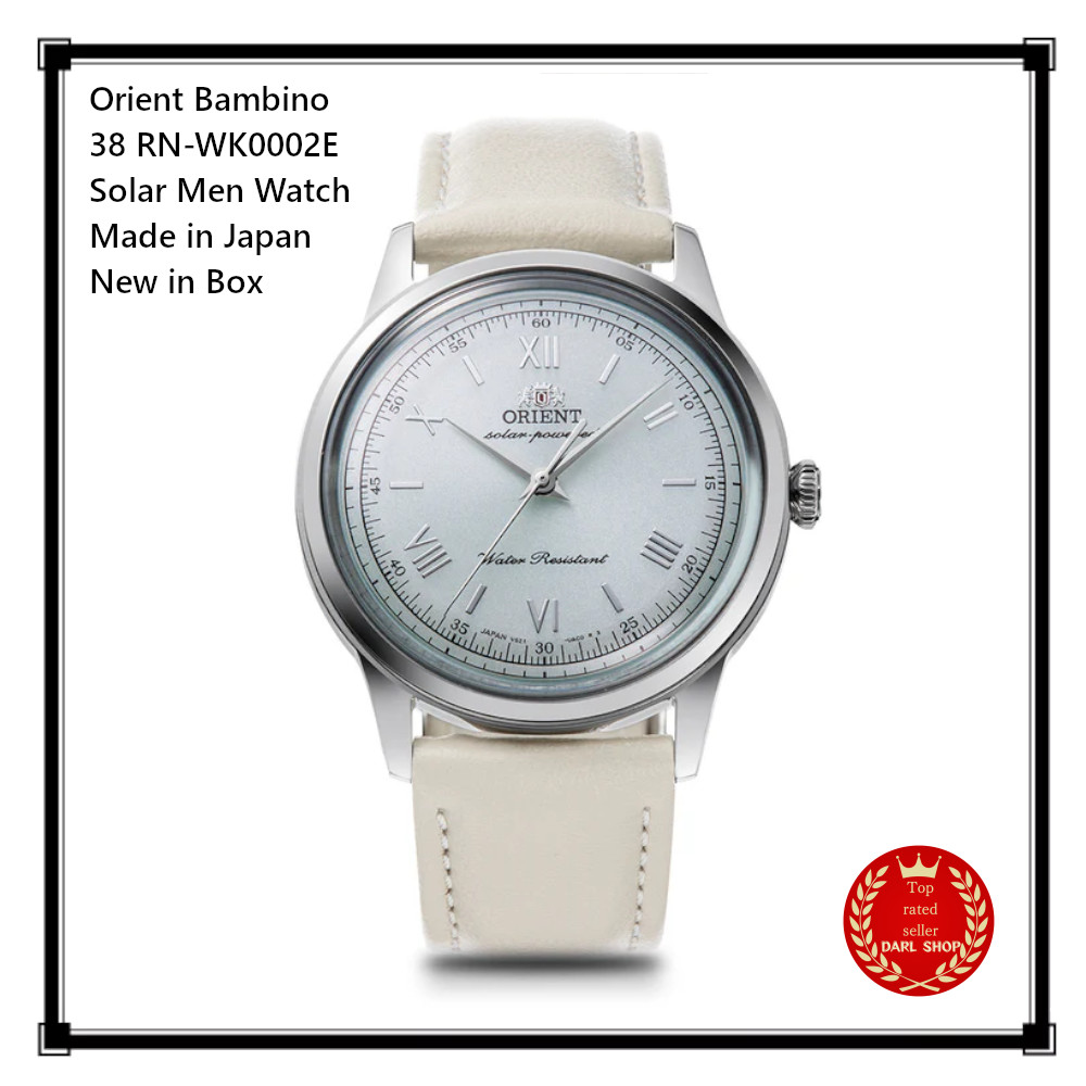 Orient Bambino 38 RN-WK0002E Solar Men Watch Made in Japan New in Box