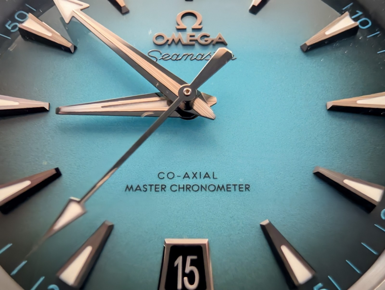 OMEGA Seamaster Aqua Terra 41mm Turquoise Black Steel Watch 220.32.41.21.03.001