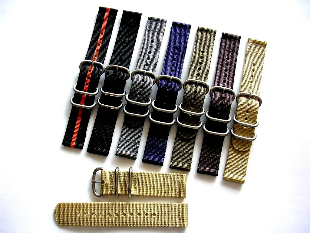 NATO ® 2pc Ballistic Nylon Military g10 sport UTC watch band strap IW SUISSE USA