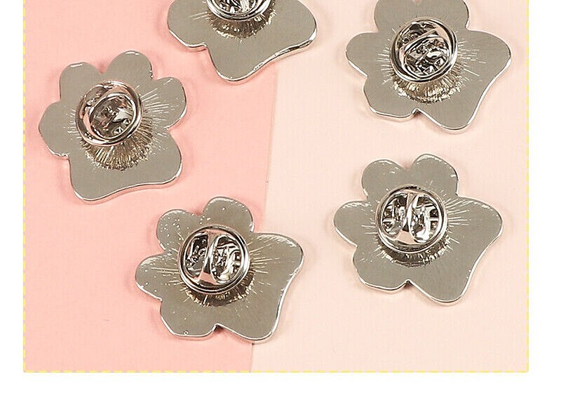 Choice of Sayings Metal and Enamel 1″ DOG PAW Vest Hat Lapel Pin I Love My Dogs