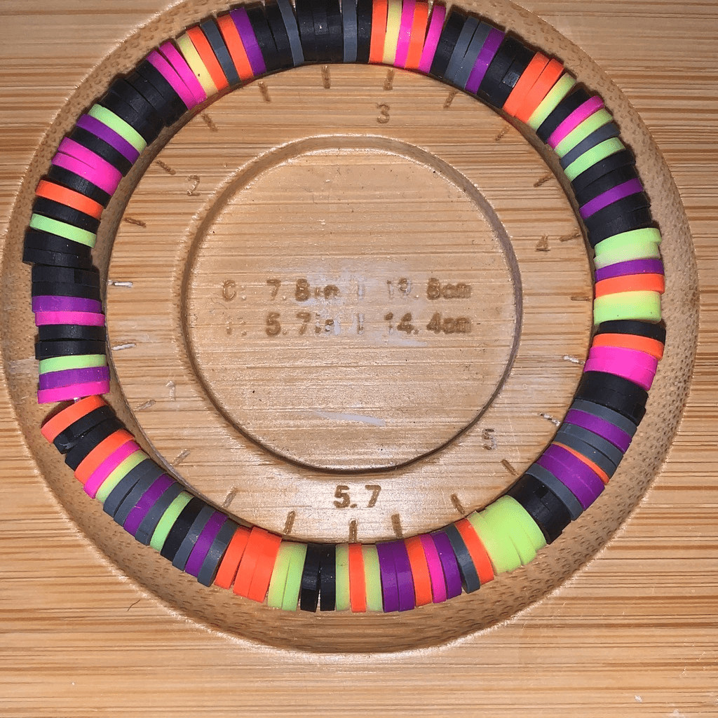 5.7 Handmade Stretchy Neon Colorful Black Purple Pink Orange Yellow Gray