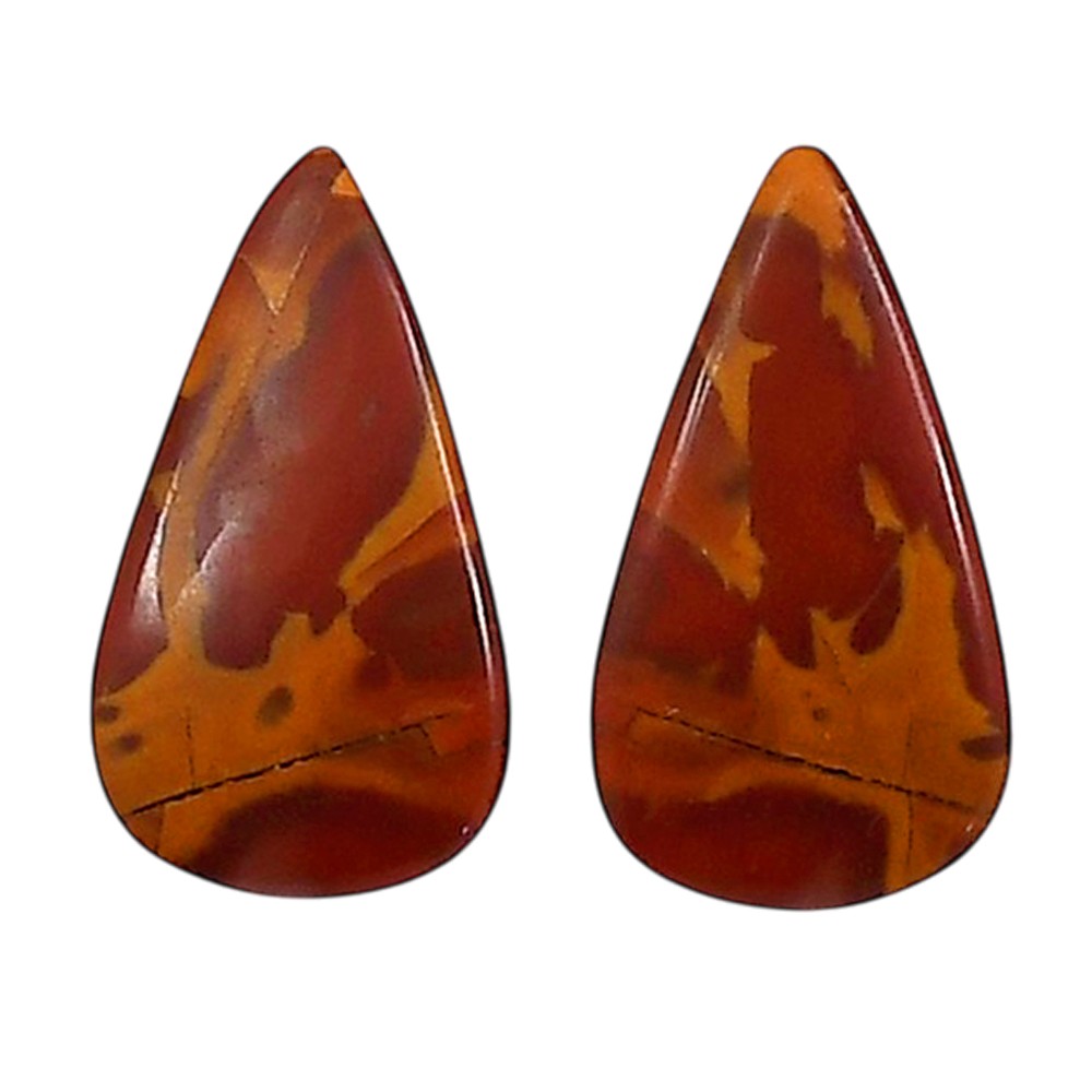 Natural Noreena Jasper 11.2×20.3×4.5 mm Pear Shape Polished Gemstone LS131-06685