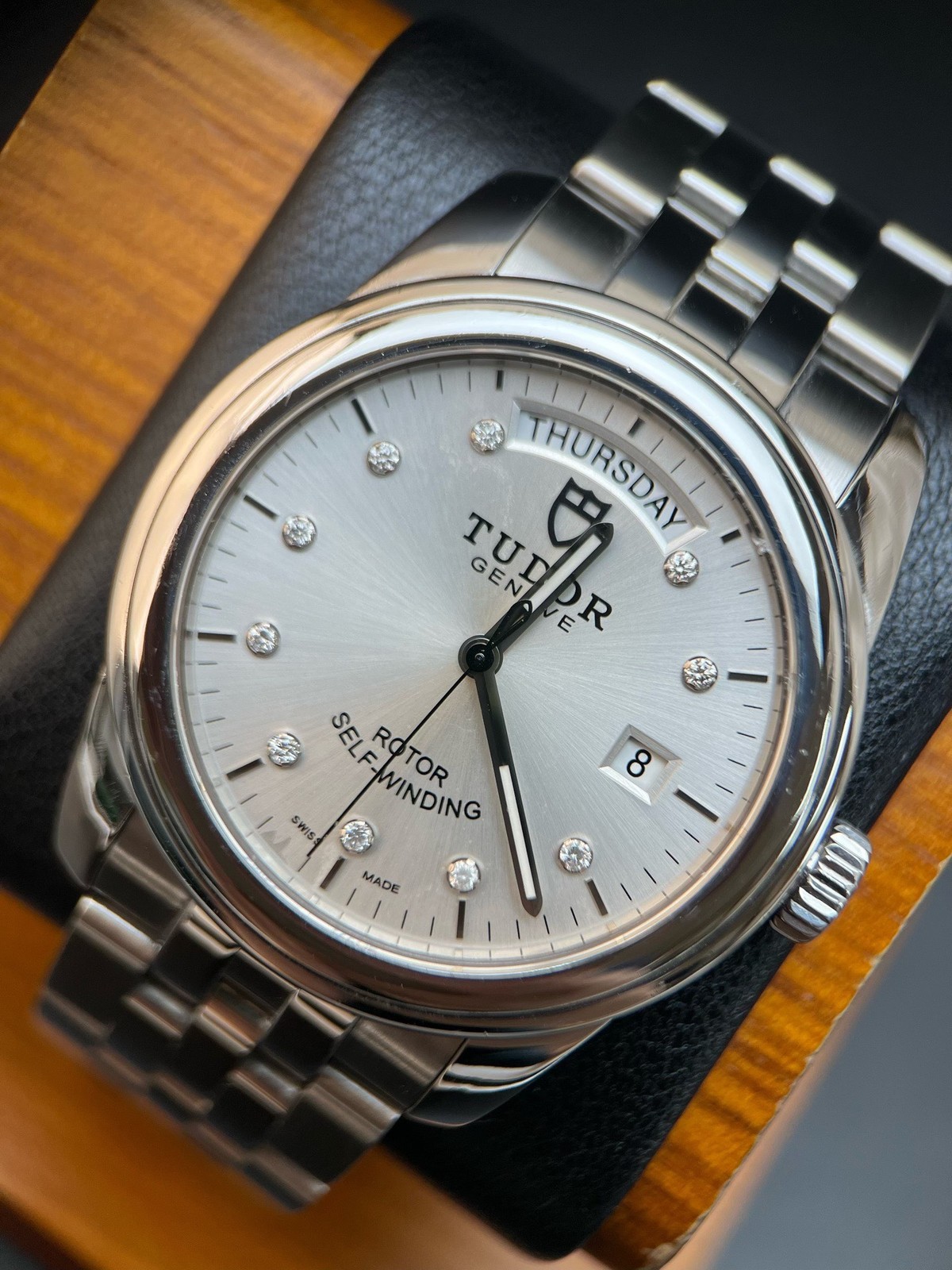 Tudor Sliver Dial Glamour M56000-0006 Day Men’s Watch Automatic 39mm Date