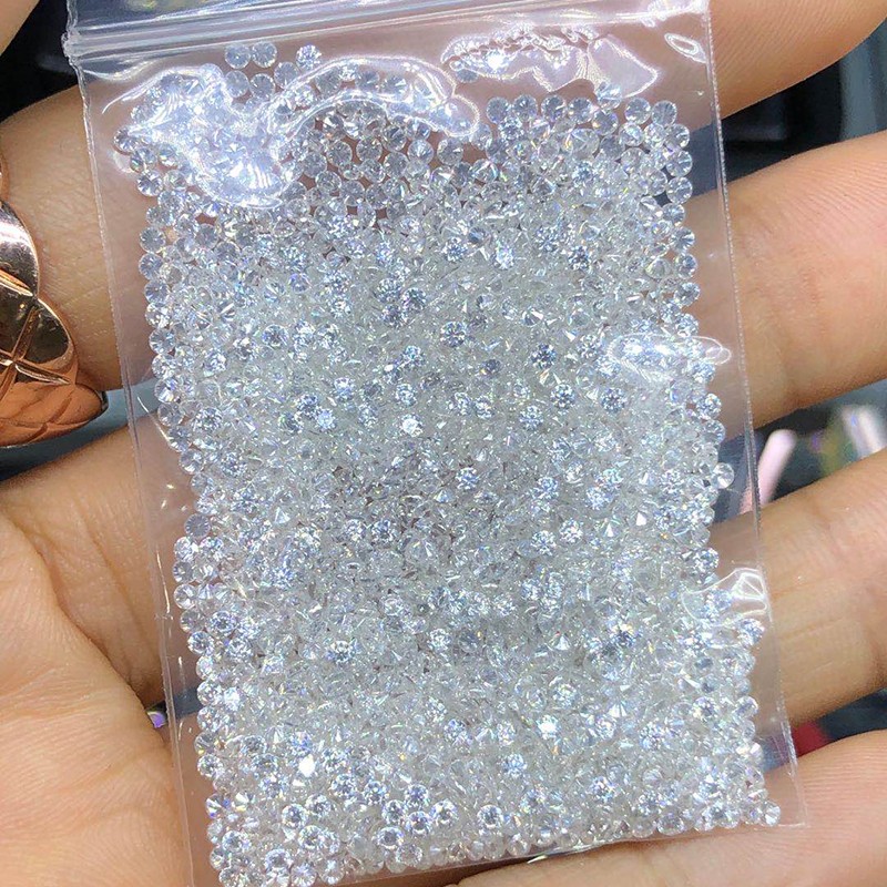 0.1-1ct Factory Directly Sale D Color Round Cut 1-5pcs Loose moissanite VVS1