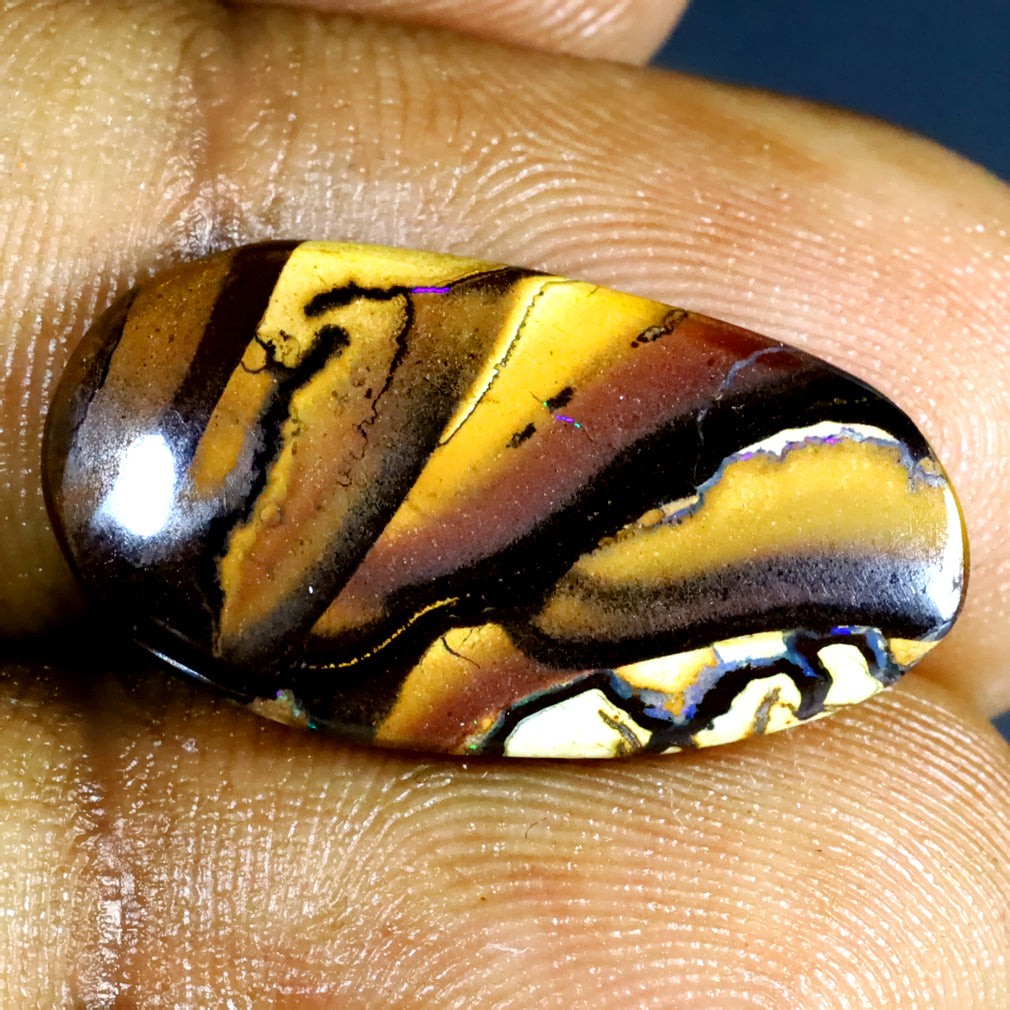 7.69 ct Superb Fancy (22.13 x 11.72mm) Natural Australian Boulder Opal