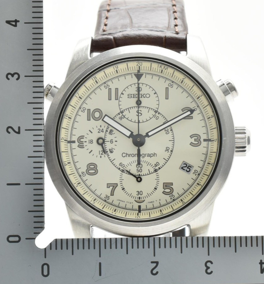 SALE! SEIKO SUS Bullhead 7T27-7A40 Chronograph Vintage Quartz Men’s Watch JAPAN