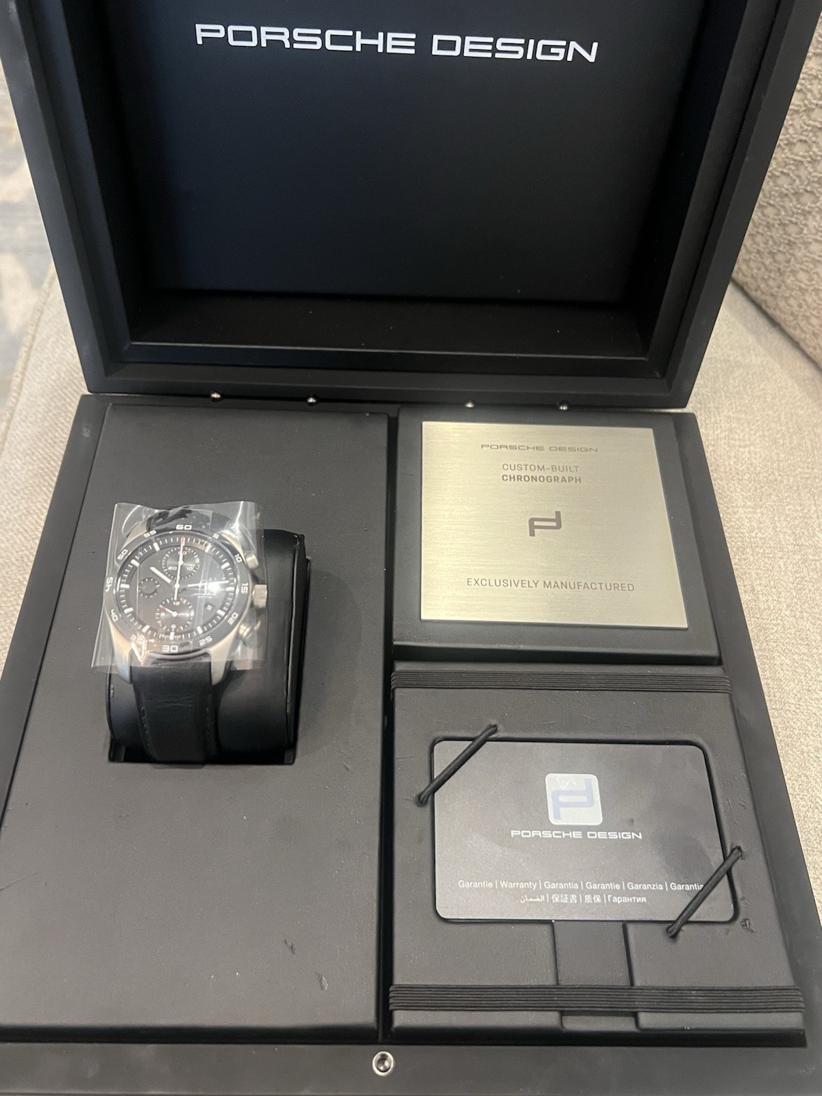 Porsche design Chronograph Titanium Watch With Deployment Buckle Mint Condition