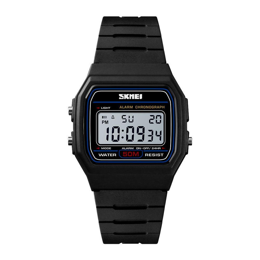 For Men Women Boys Girls Teens Students 5atm Waterproof Wristwatch Stopwatch