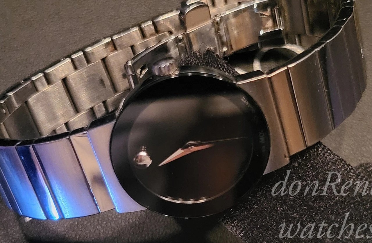 Movado womens Sapphire Ultra Thin watch 99 c4 1841 LOOKS NEW !