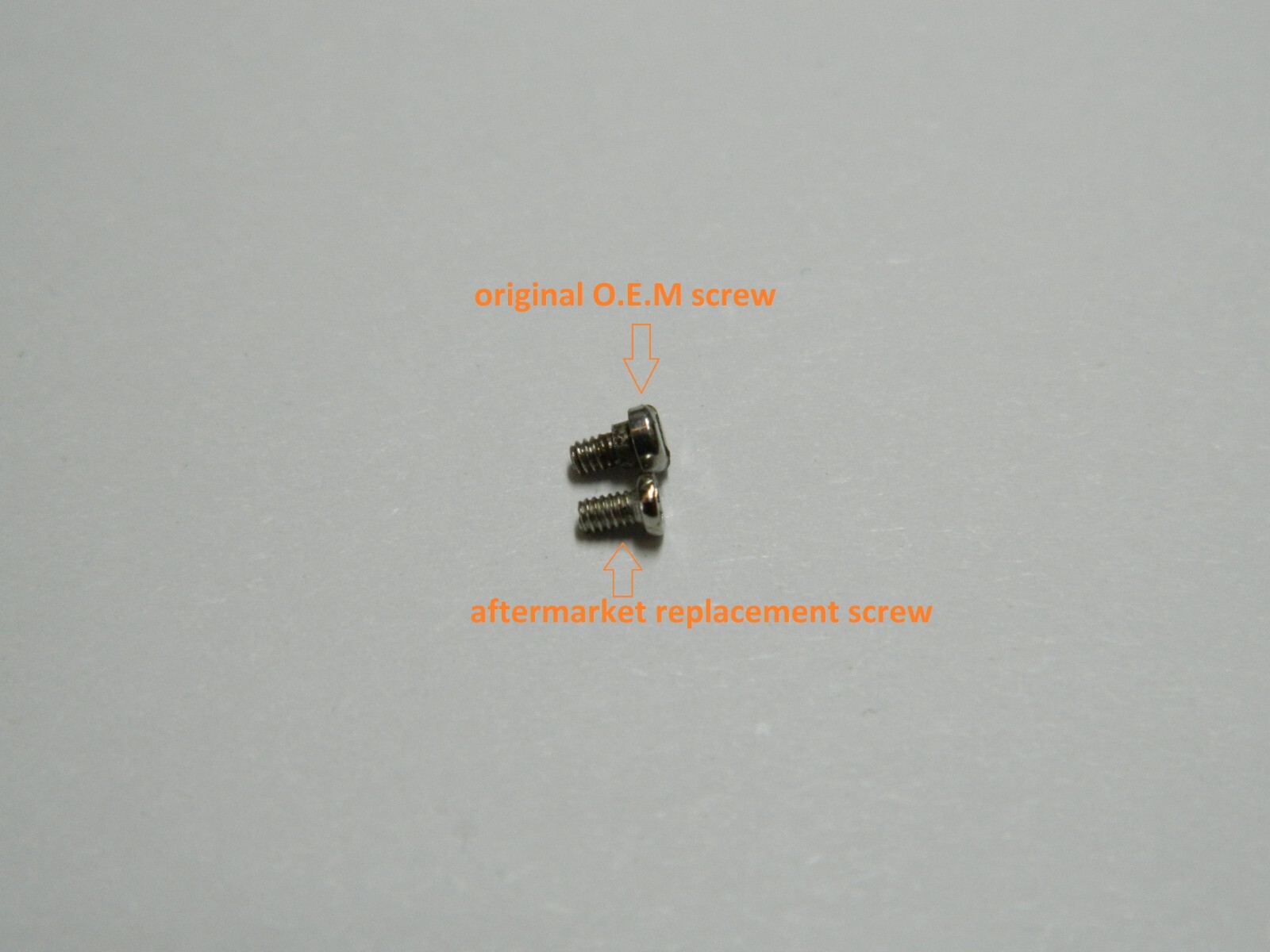 Casio DW-1000,Silver screws for the Reproduction resin Bezel’s, 4Ea