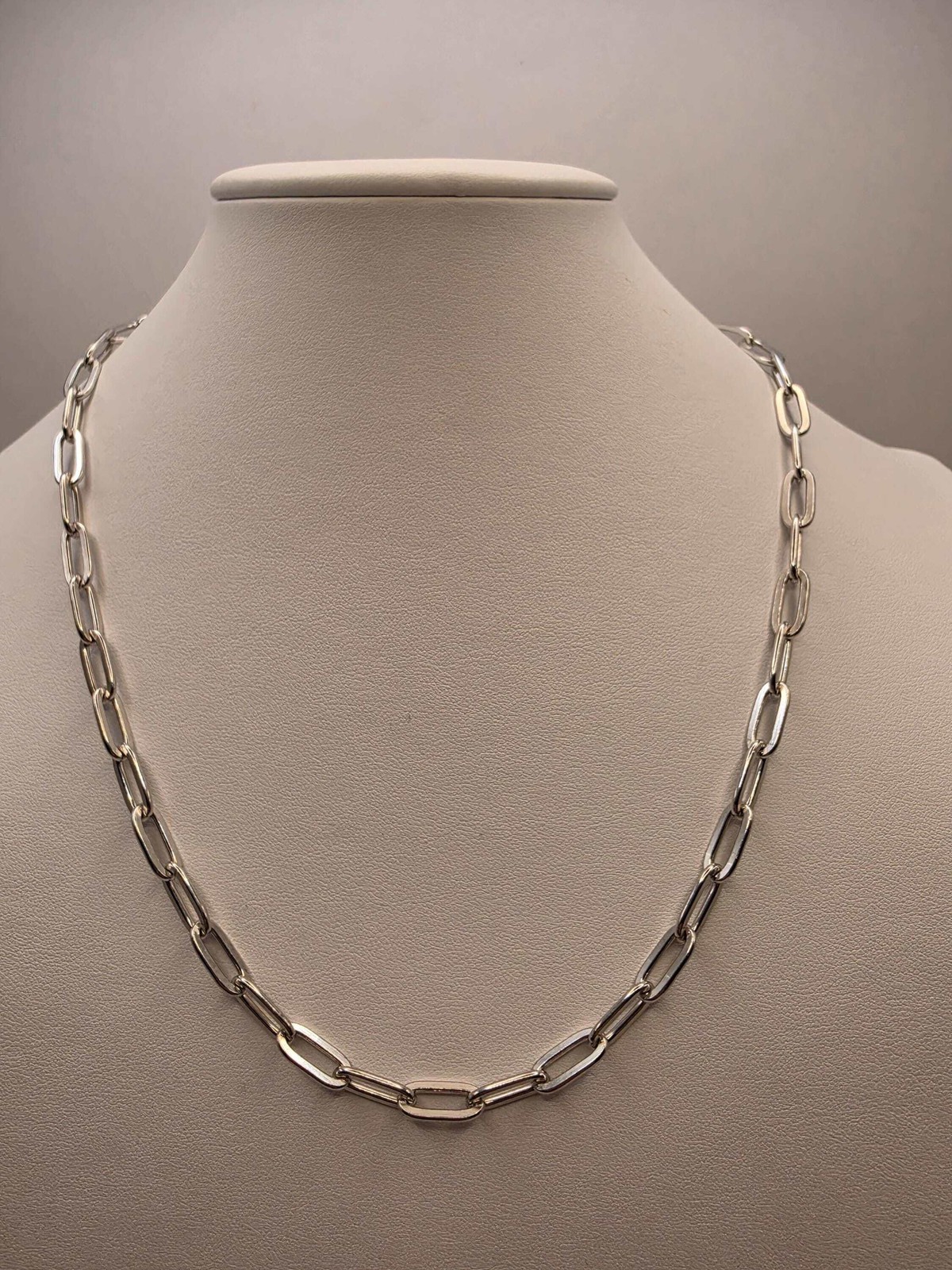 Sterling Silver Paperclip Chain Necklace | 925 Silver | 20 Inch | 5.67mm