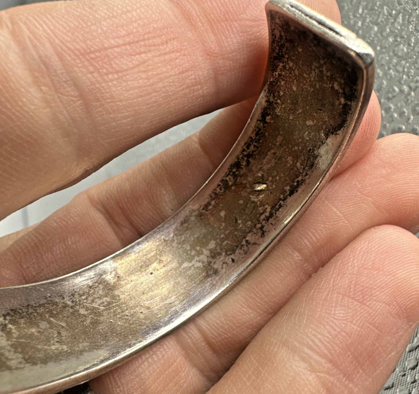 Vtg Early Tommy Singer Cuff Bracelet Sterling Sz 5.5 – ~6 Navajo 34.2g 13.5mm