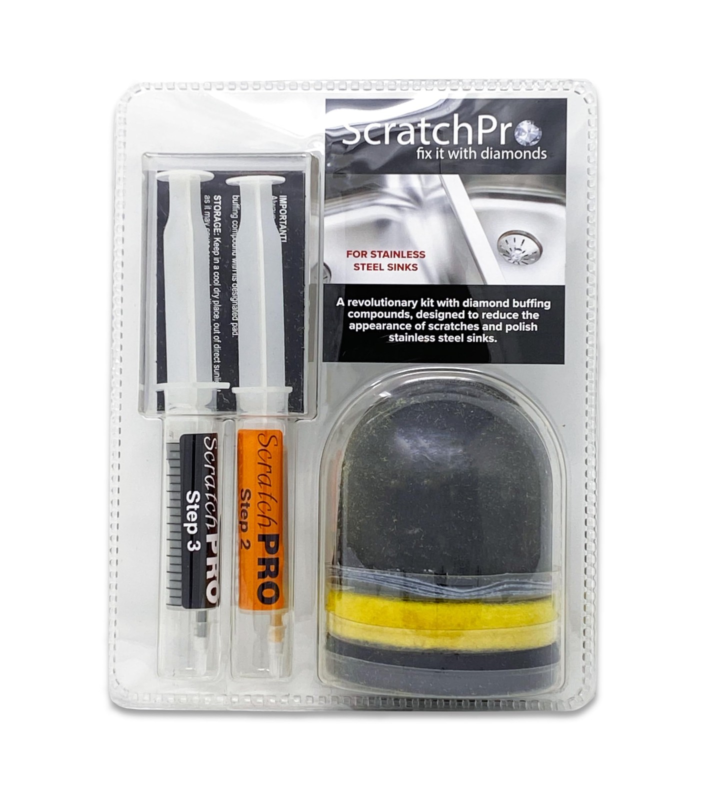Stainless Steel Sink Scratch Repair Kit – Polishing and Restoration Tools