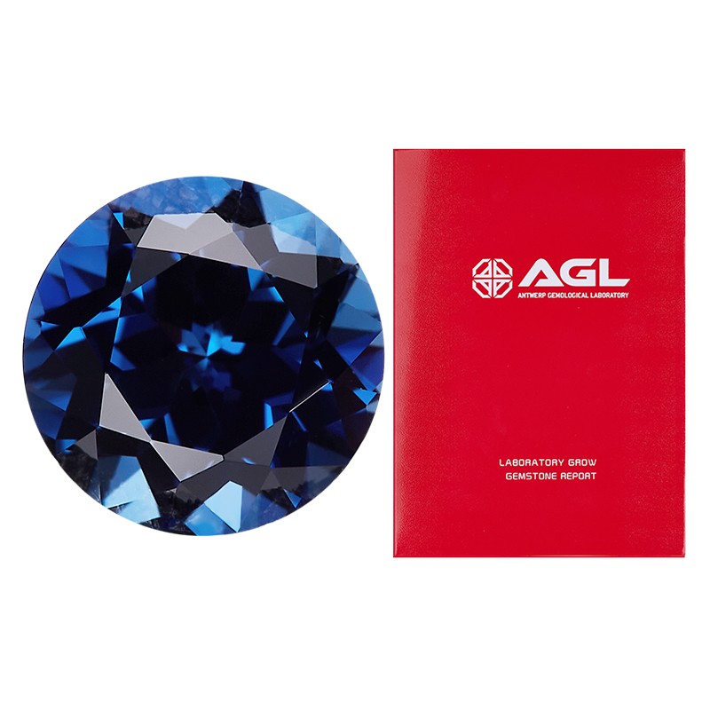 On Sale Lab Grown Sapphire Gemstone 0.5-10ct Round Shape for Jewelry Making AGL