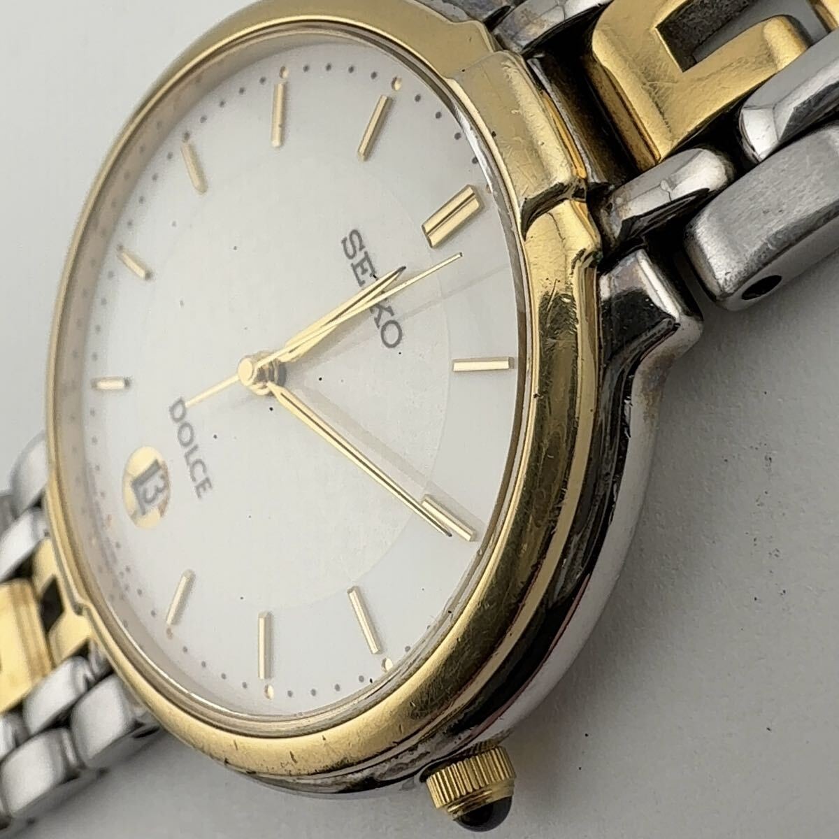 SEIKO 5E32 6A80 Seiko DOLCE Quartz Men s Boys Wristwatch Working Battery Replace