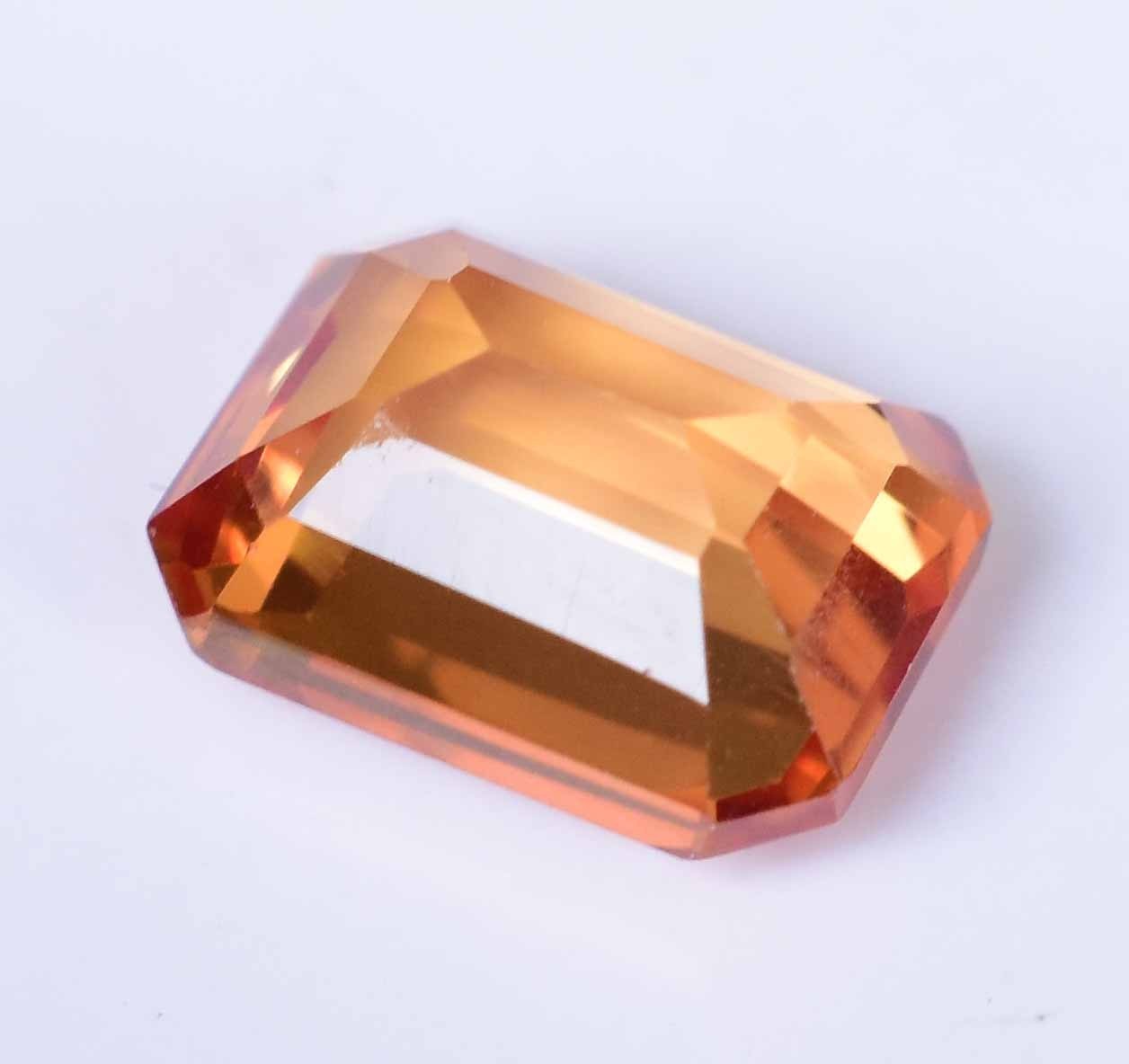 Natural Ceylon Padparadscha Sapphire 3.05 Ct Stunning Emerald Certified Gemstone
