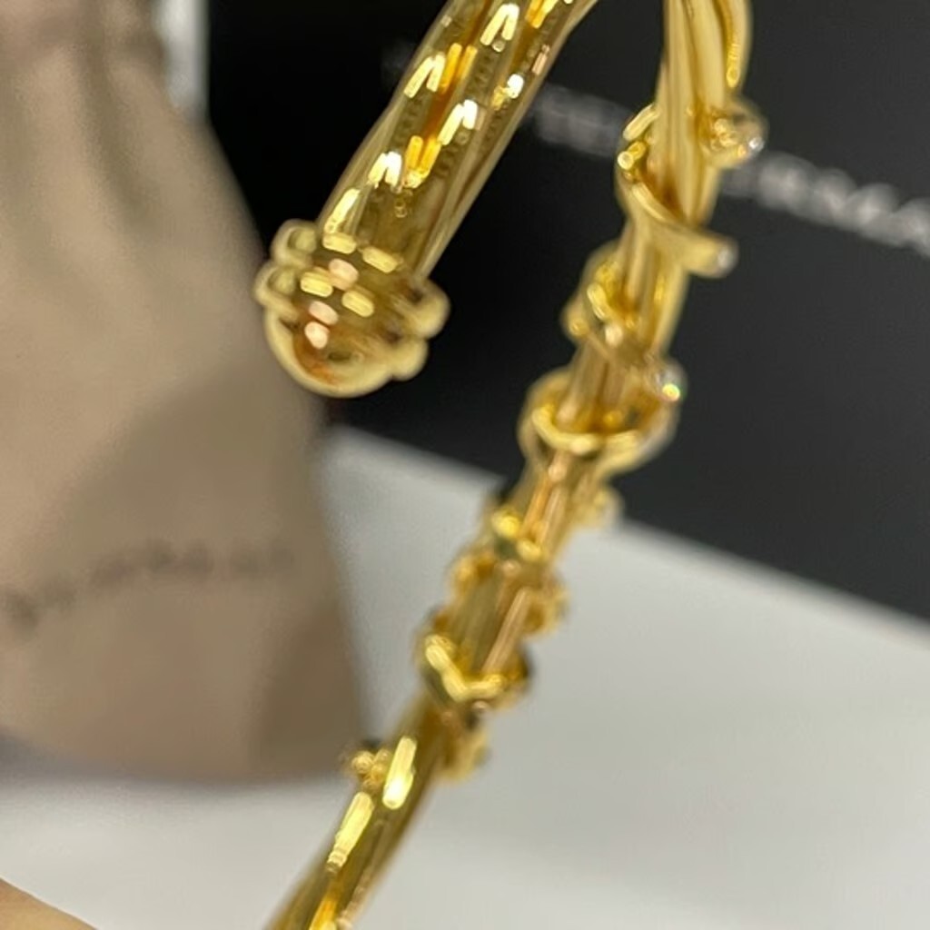 David Yurman 4mm Cable Classic Bracelet with 18K Gold /Diamond