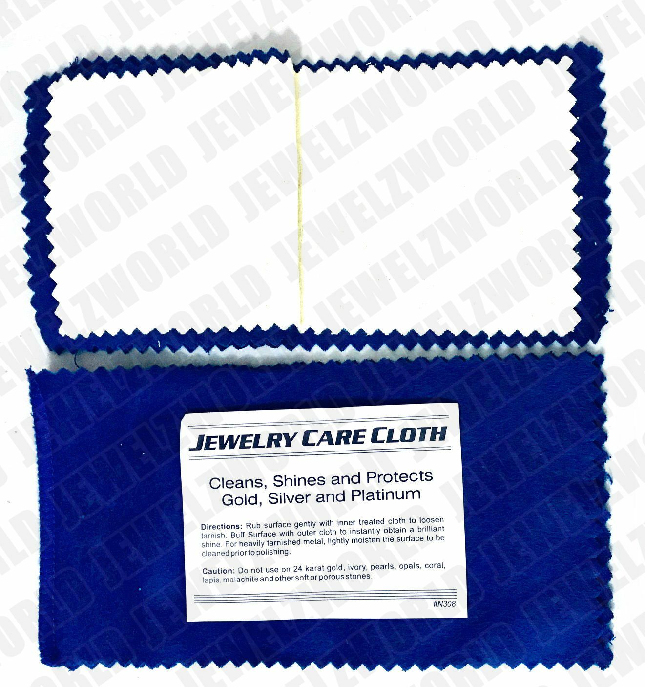 Jewelry Cleaning Polishing Cloth Silver Gold Brass Restore Shine Multipule Layer