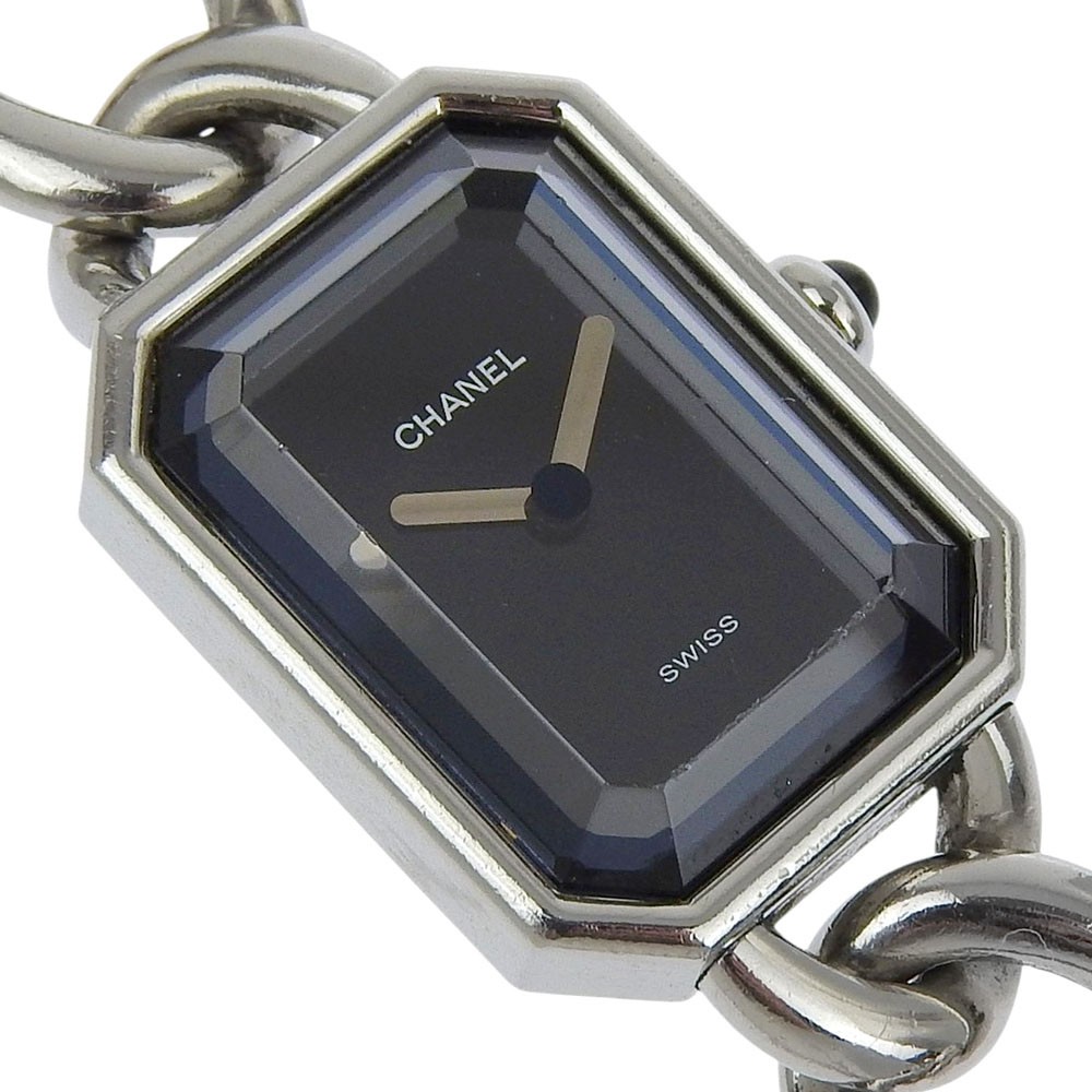 CHANEL Premiere L Watches H0452 blackDial Stainless Steel Quartz Analog di…