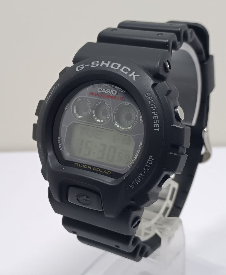 CASIO G-SHOCK GW-6900 Tough Solar Multi-Band 6 Digital Watch Black