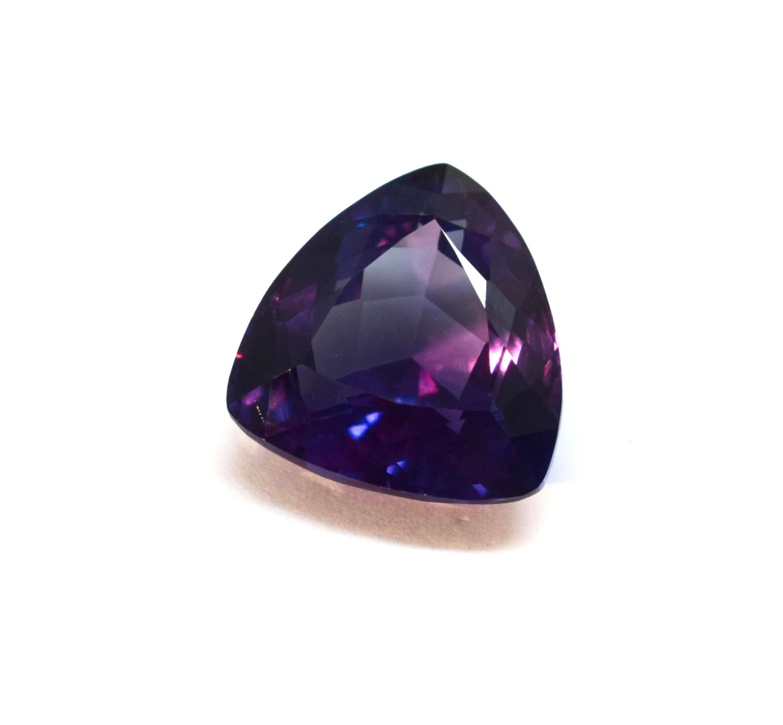 20-22 CT Ring Alexandrite Genuine Russian Color Change Trillion Cut Gemstone