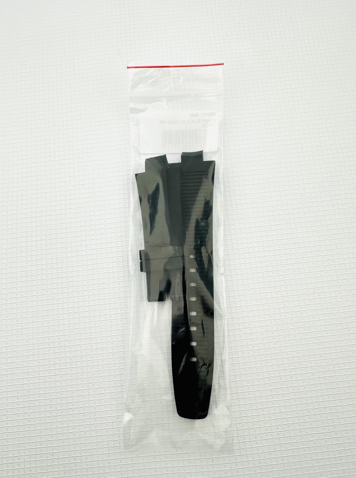 VERSACE WATCH STRAP, VE2H , BLACK RUBBER , TONGUE BUCKLE STRAP , VERSACE STRAP