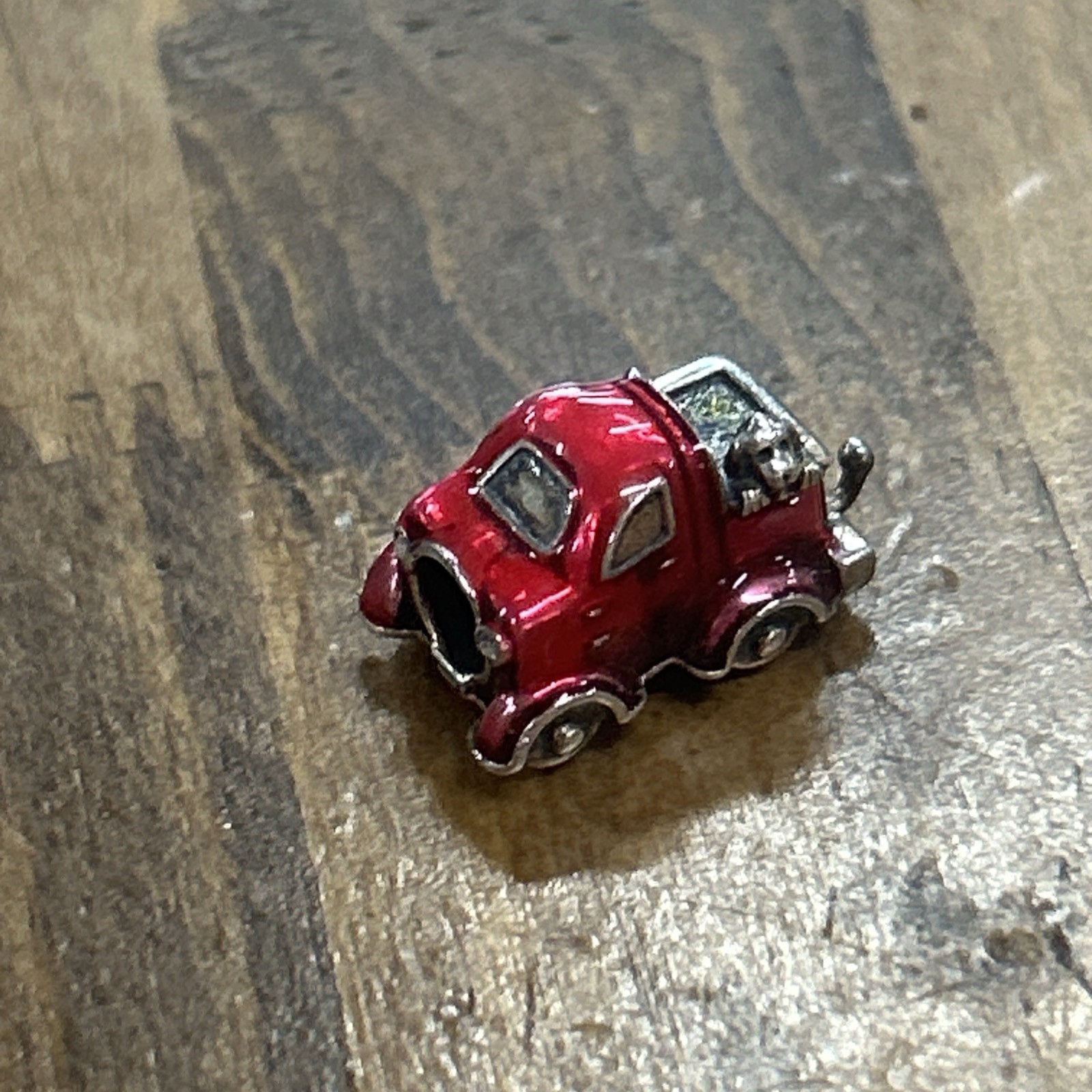 Soufeel 925 Sterling Silver Red Enamel Pickup Truck Dog In Bed Bead Charm 5.38 G