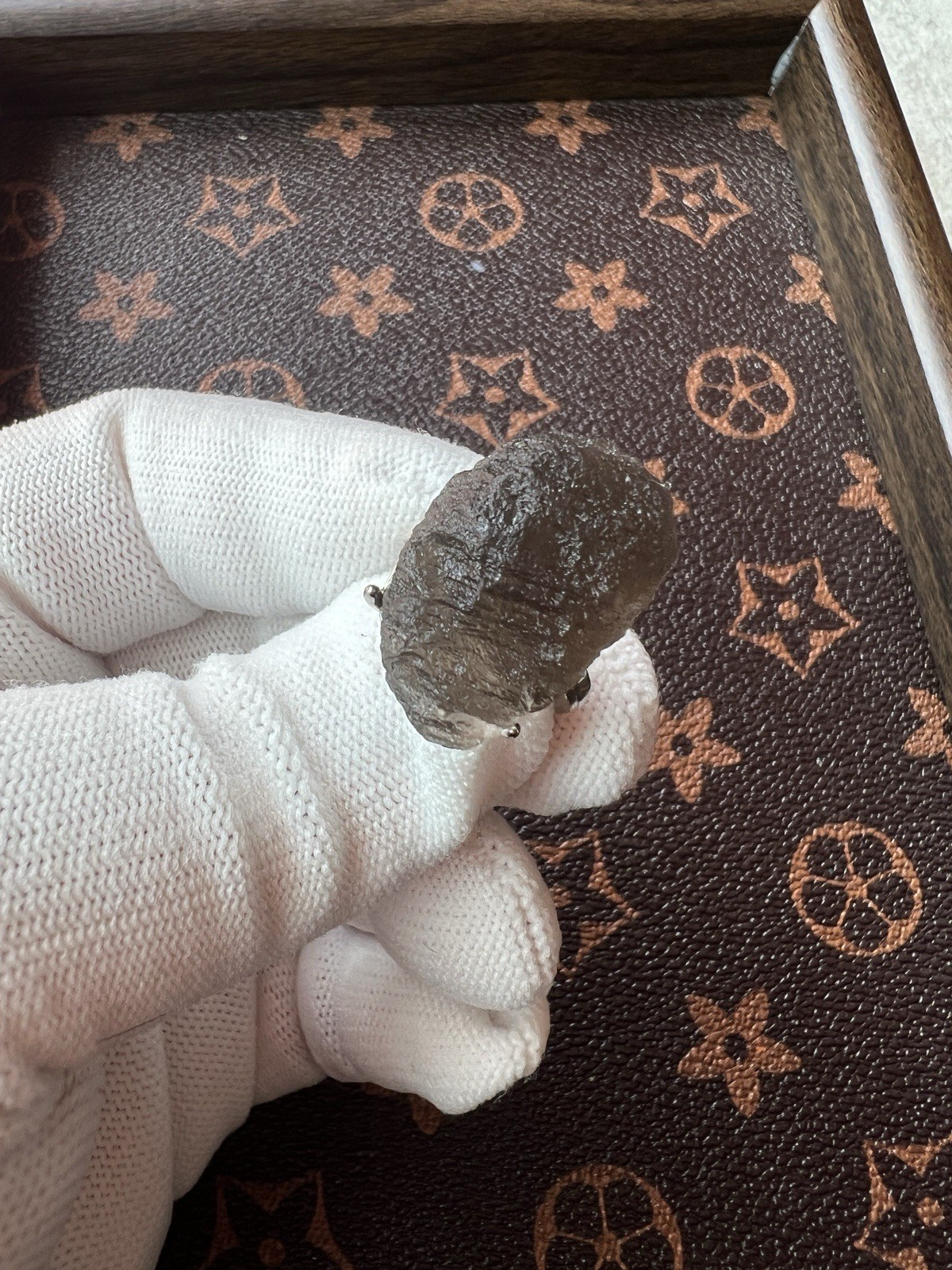 Natural Meteorite Adjustable Ring