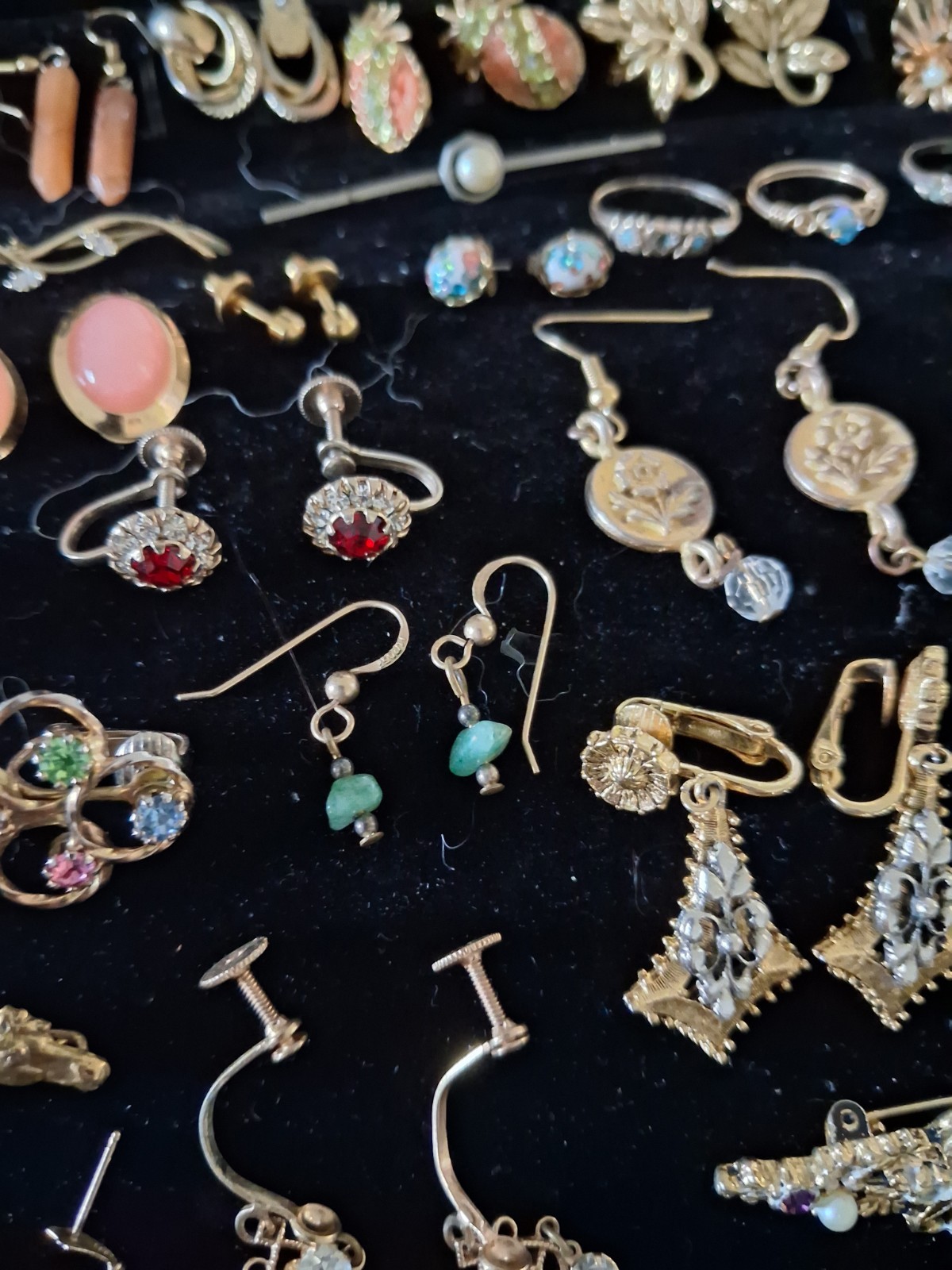 Antique 10k 12k Gold Filled Some Gold Plate Jewelry Lot 264g Wearable & Scrap