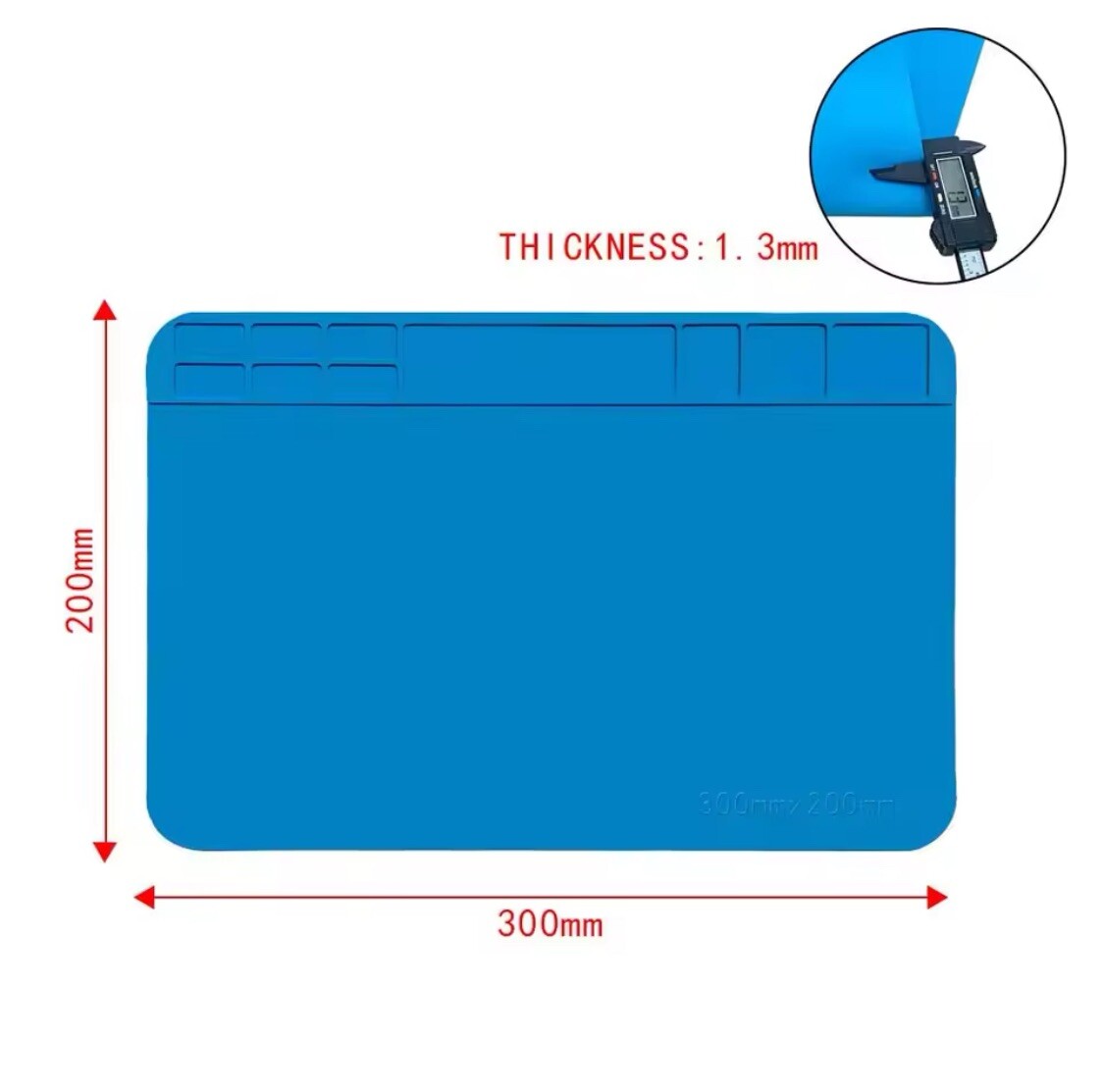 Watchmaker Rubber Silicone Bench Mat Pad Anti-Slip Jewelry Watch Sunglass Repair
