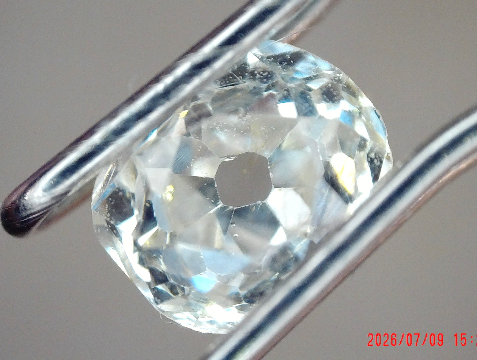 .45ct – 4.40mm x 3.90mm White Mine Cushion Cut Natural Loose Diamond IJ/SI1