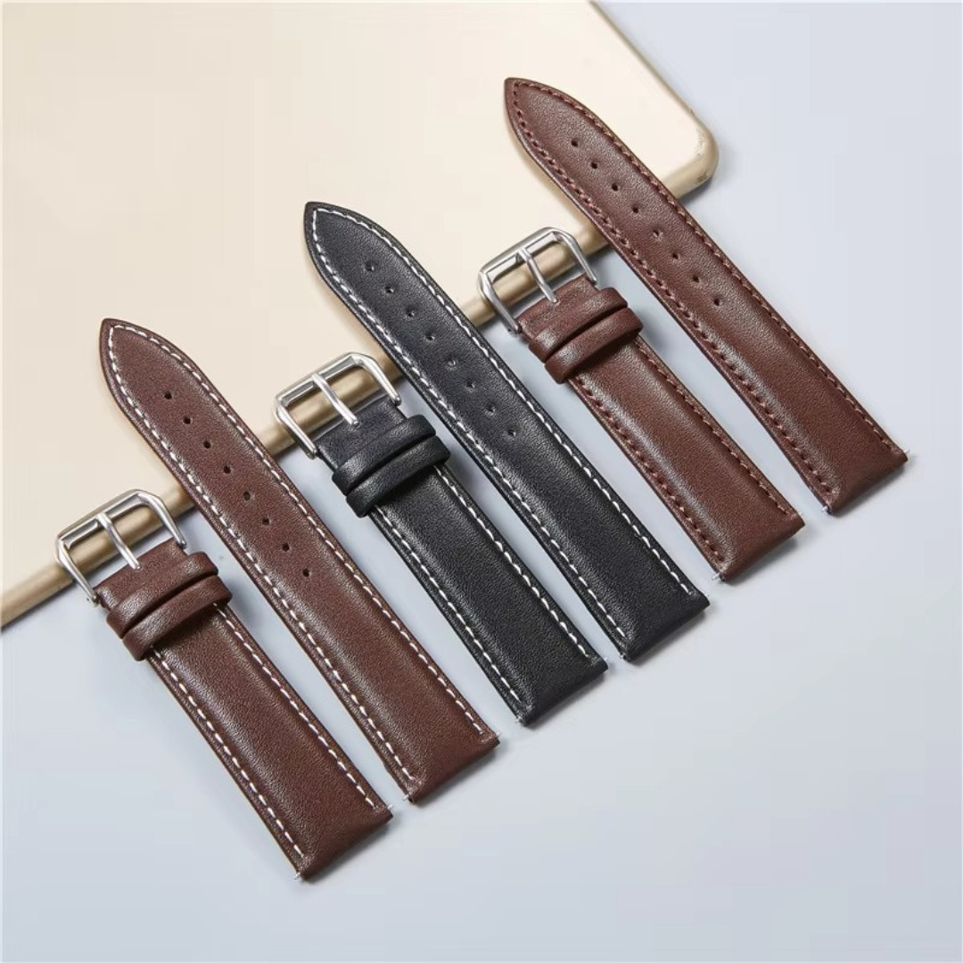 18mm 20mm 22mm 24mm Genuine Leather Watch Band Strap Bracelet**