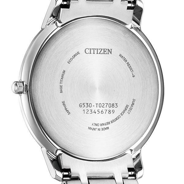 Citizen Exceed Eco Drive Year Difference 10 seconds Titanium Slim Solar AR4000 6