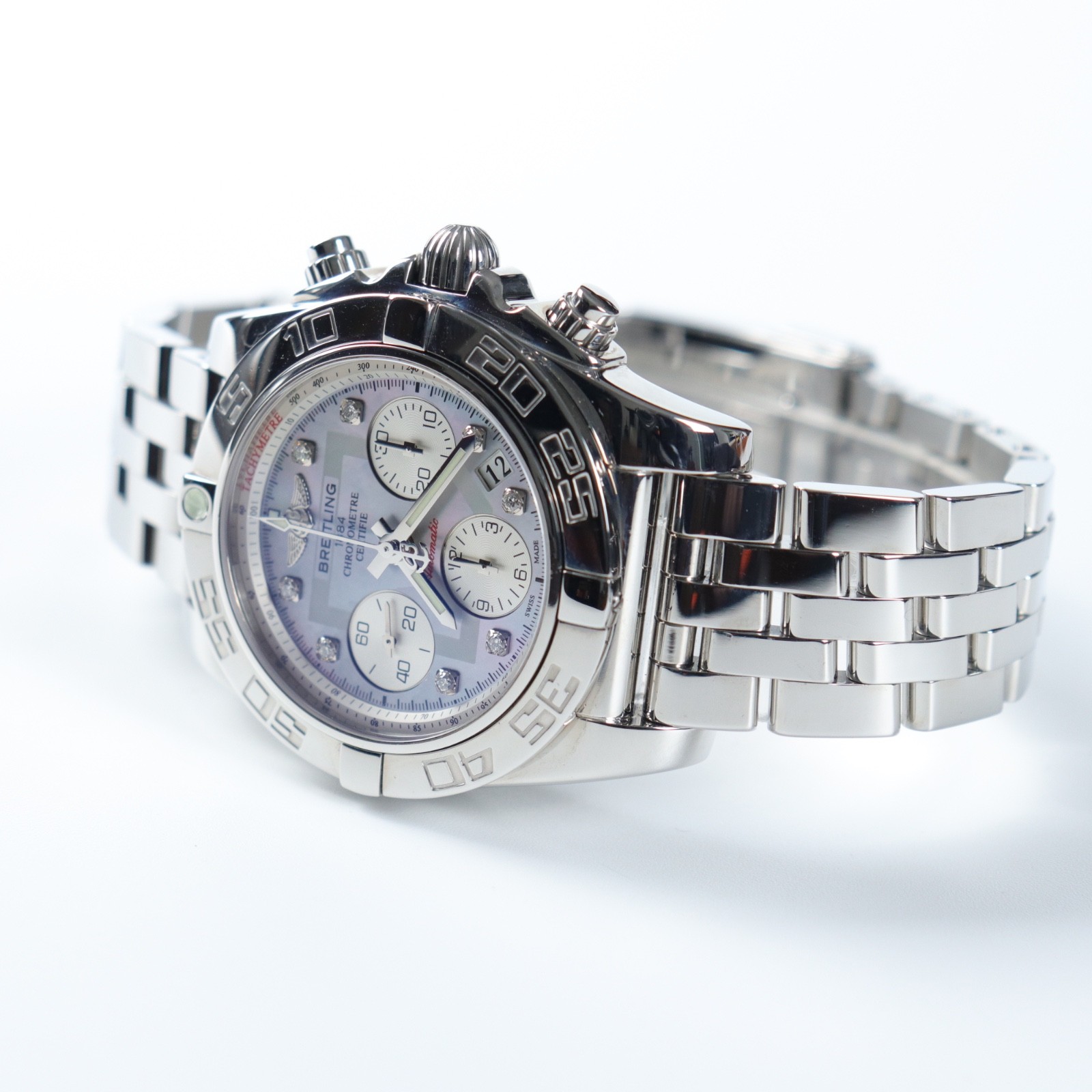 Breitling Chronomat 41 | Mother of Pearl Diamond Dial | 2019 | Ref. AB0140