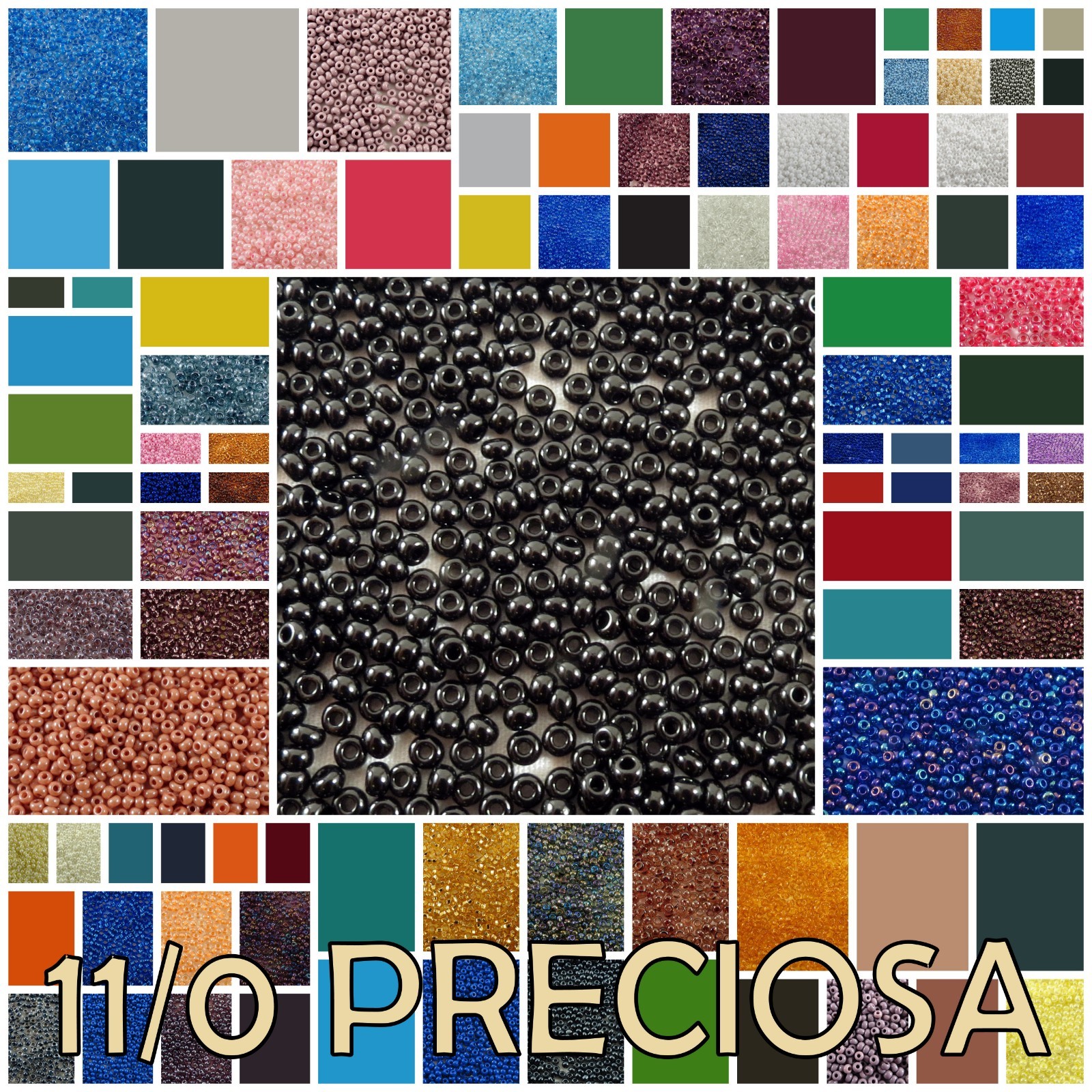 11/0 Preciosa Czech Round Seed Beads #00050-49102