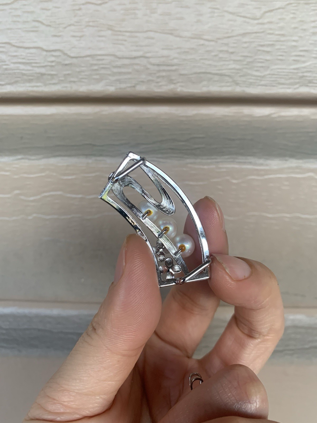 Premier Akoya Pearl 7mm multi purpose scarf ring waist buckle pendant