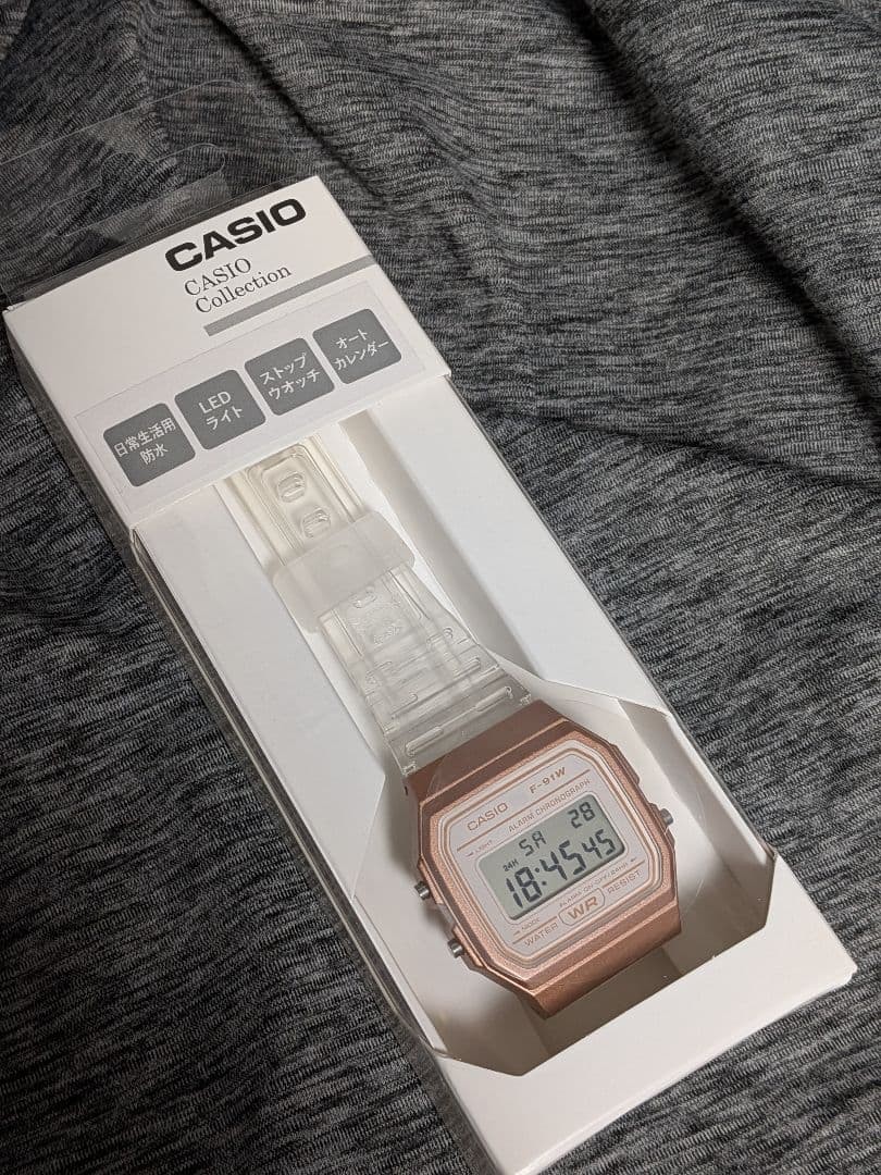 CASIO Collection POP Watch F-91WS-7A3JF Skeleton Metallic Fashion accessories