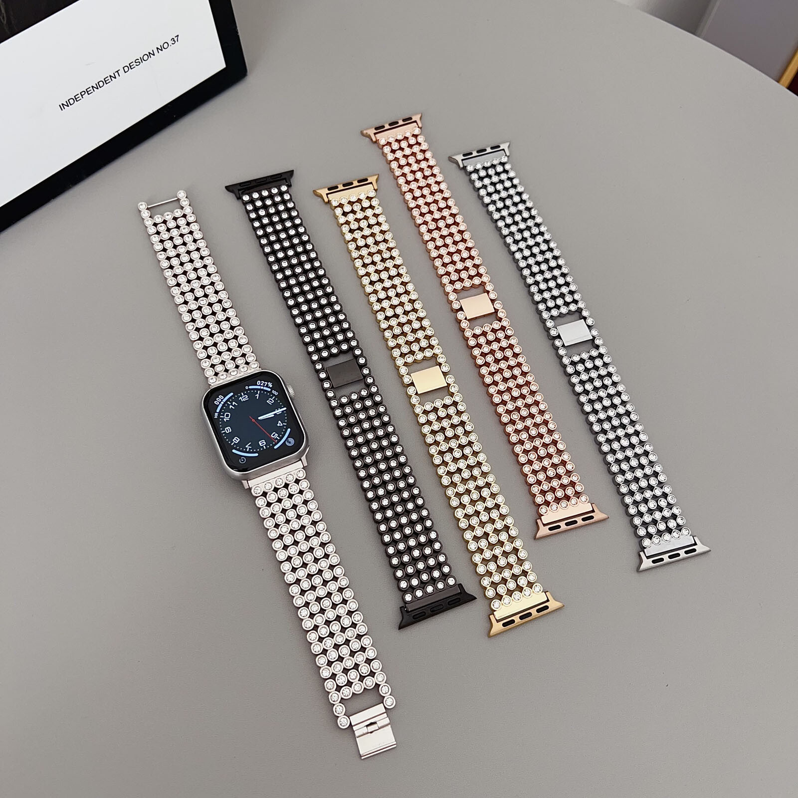 Bling Women Luxury Watch Band Strap For iWatch Ultra 2/1 Series 10/9/8/7/SE/6/5