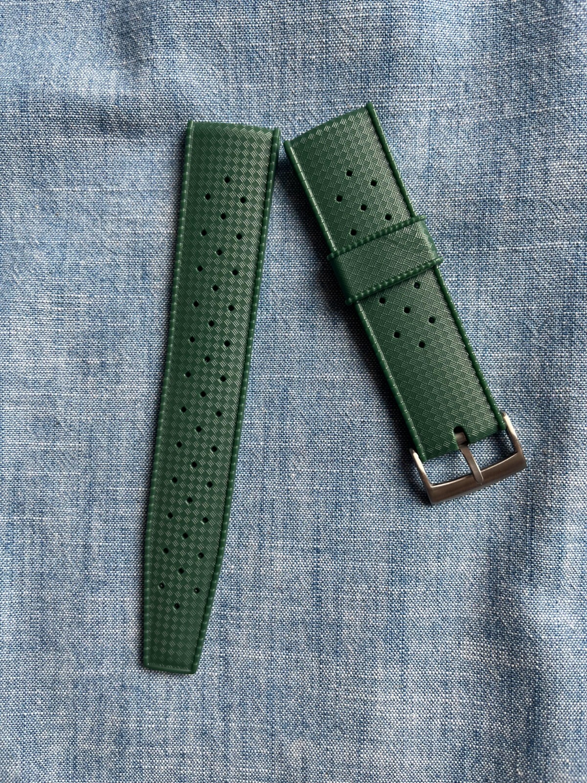WISCASSET WATCH STRAPS Tropical Diver Rubber Watch Strap (FREE SHIPPING)
