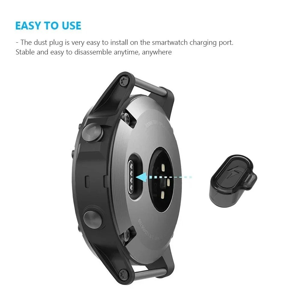 Garmin Charging Port Dust Plug TPU Cover for Fenix 7 6 Forerunner Venu Watch