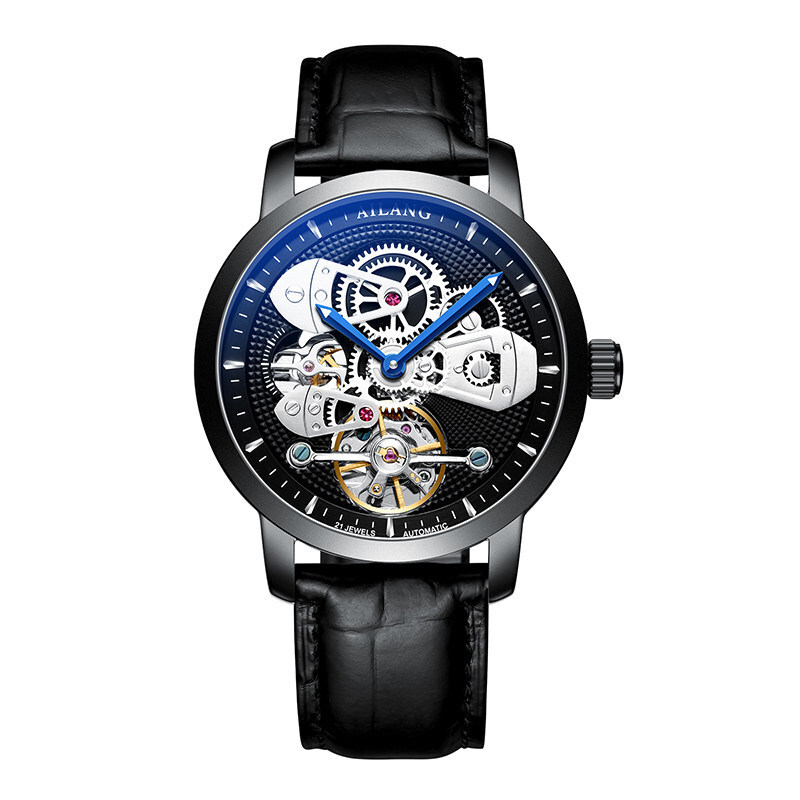 AILANG Men’s Hollow Out Luminous Tourbillon Automatic Mechanical Wristwatch Gift