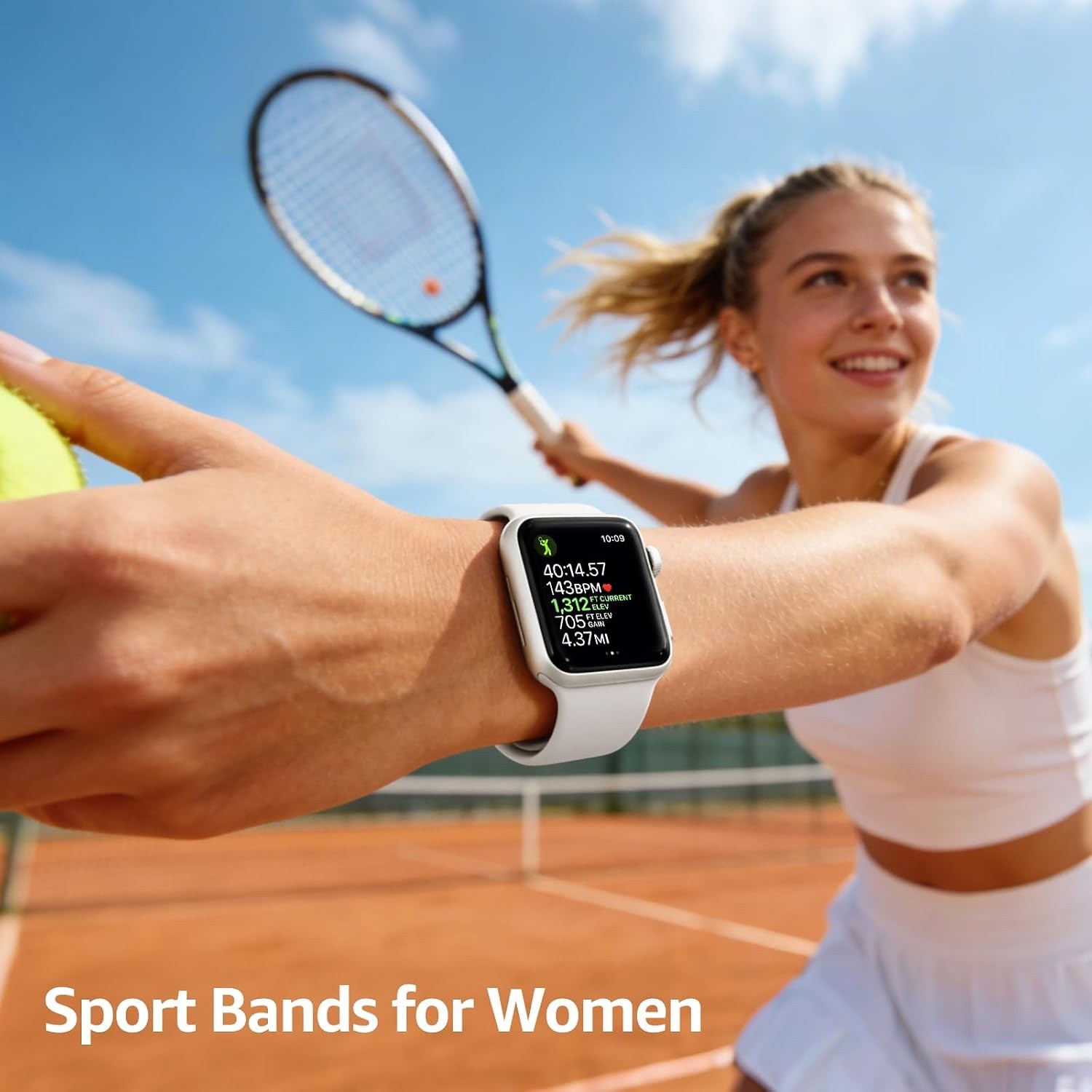 6 Pack Silicone Sport Bands Compatible wit Apple Watch 38/40/41/42/44/45/46/49mm