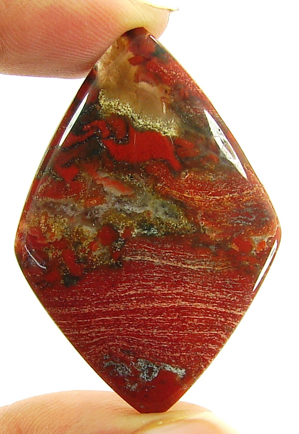 40.55 Ct Natural Brecciated Jasper Loose Gemstone Cabochon Wire Wrap Stone- 5314