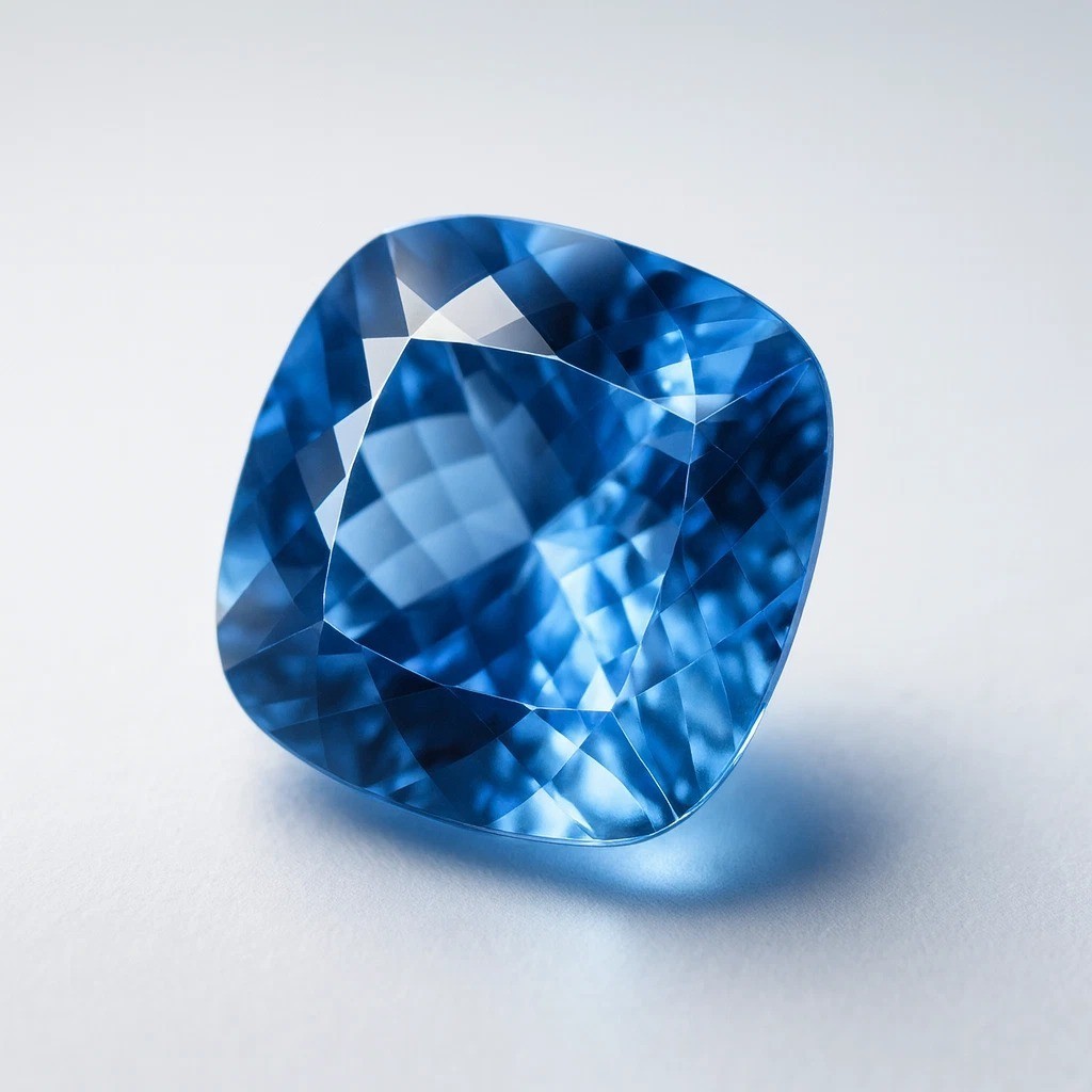 Natural Blue Sapphire 40.55 CT Cushion Cut GIE Certified Flawless Loose Gemstone