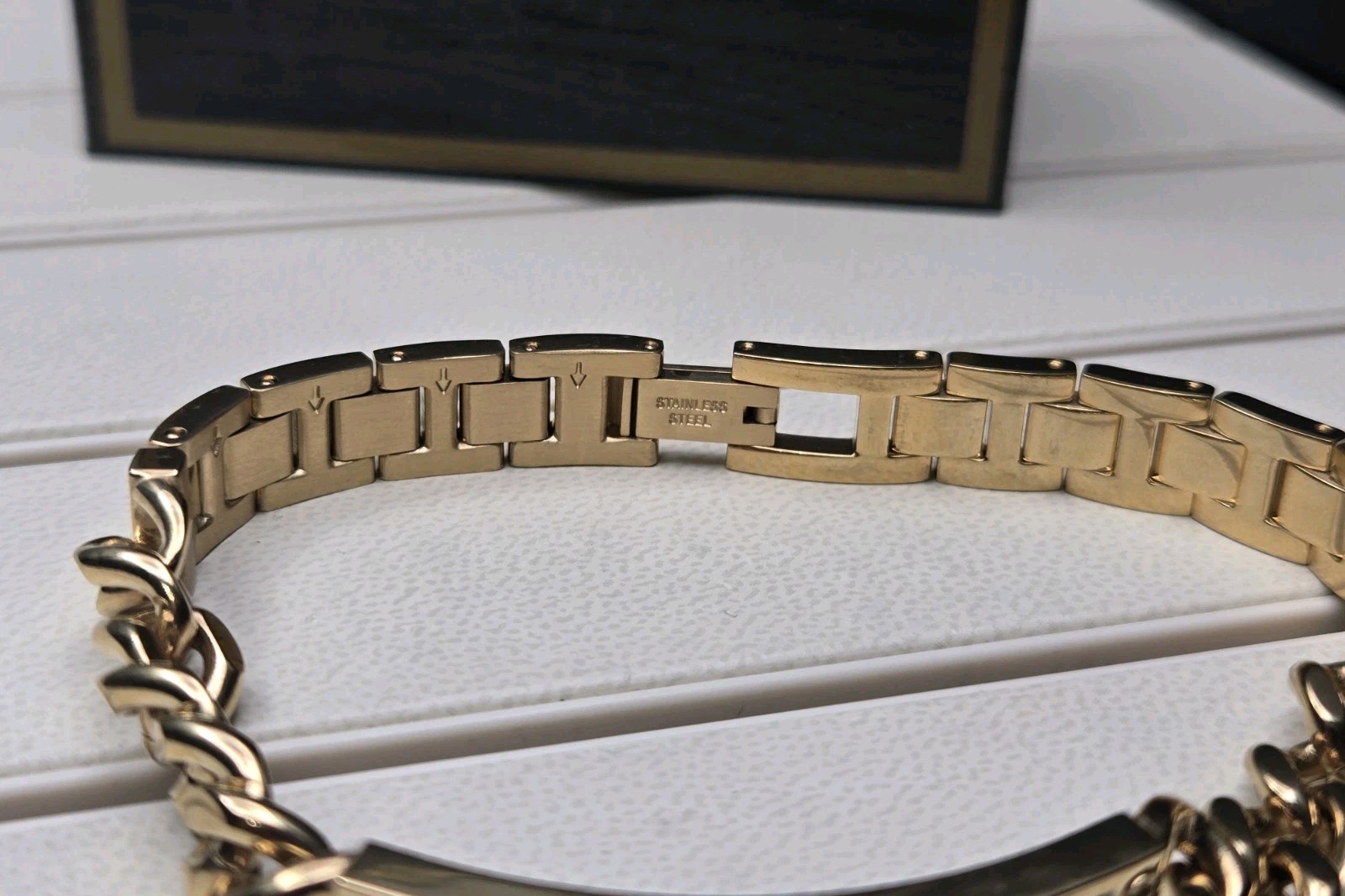 Bulova 98K106 Genuine Gold Tone Crystal Bracelet OEM Gift Set Bracelet Only